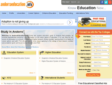 Tablet Screenshot of andorraeducation.info